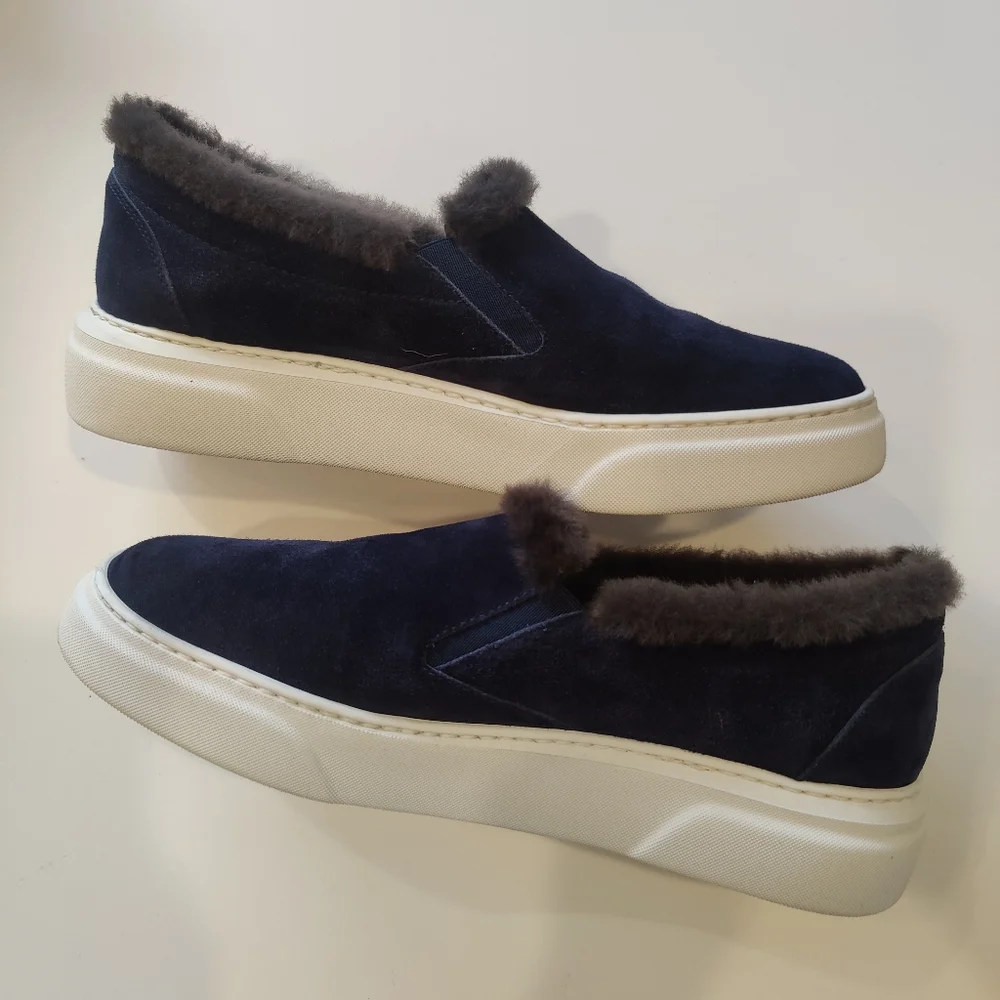 M. GEMI The Cerchio Shearling Sneakers Slip-On - Picture 7 of 8